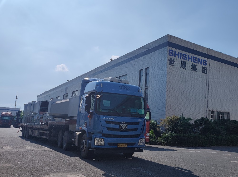 Delivery of brake disc spraying production line